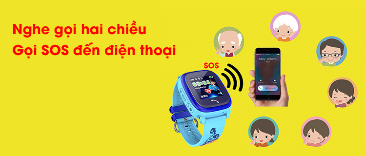 Nghe gọi hai chiều, cuộc gọi SOS thông báo nguy hiểm Nghe gọi hai chiều, cuộc gọi SOS thông báo nguy hiểm
