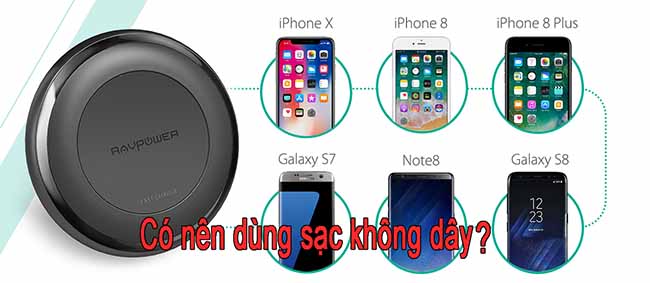 Liệu có nên dùng sạc không dây