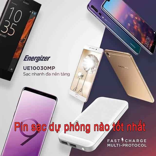 Pin dự phòng Energizer 10000 mAh QC 3