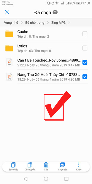 chuyển bài hát tải từ Zing MP3 sang thư mục nhạc